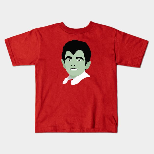 Eddie Munster Kids T-Shirt by ElviaMontemayor